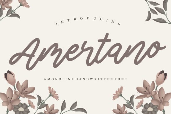 Amertano: A Timeless Script Font for Editorial Design