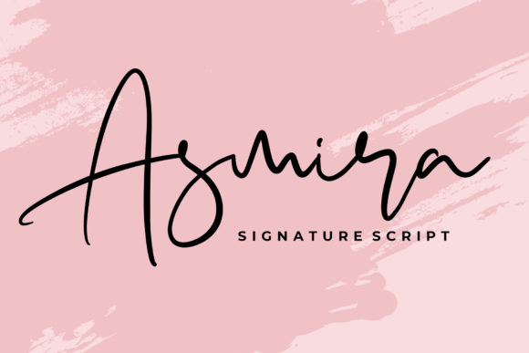 Asmira: A Handwritten Typeface for Modern Editorial Design