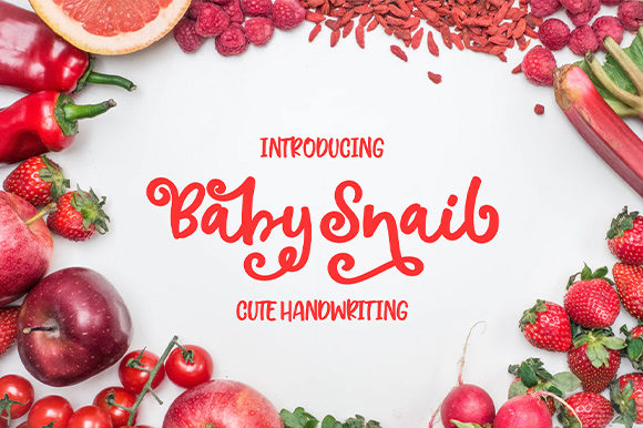 Baby Snail: A Handwritten Font for Editorial Charm
