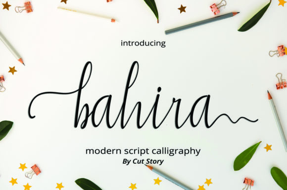Bahira: An Elegant Script Font for Editorial Design