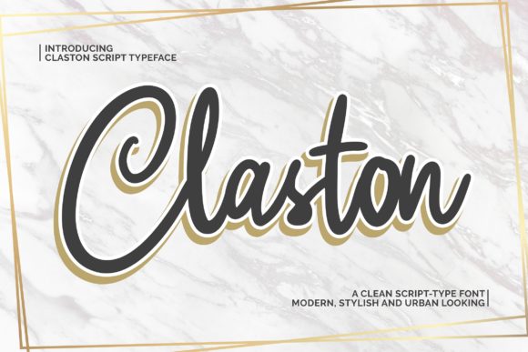 Claston: A Handwritten Font for Modern Web Design