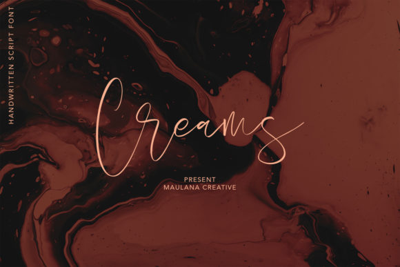 Creams: A Timeless Handwritten Font for Makers