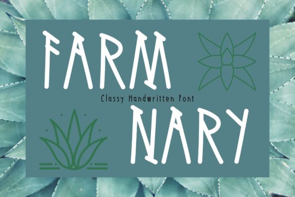Farm Nary: A Charming Handwritten Font for Makers