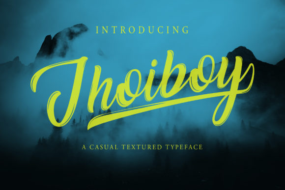 Jhoiboy: A Handwritten Typeface for Elegant Editorial Design