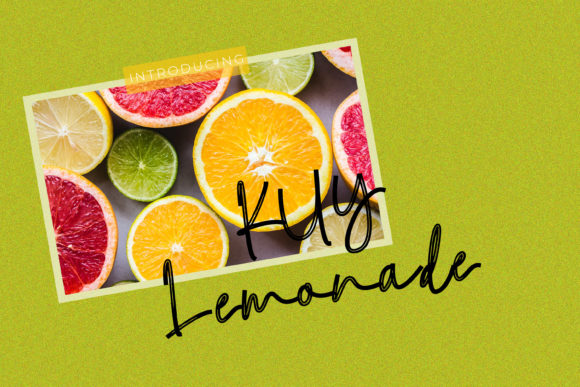 Kuy Lemonade Font for Crafters