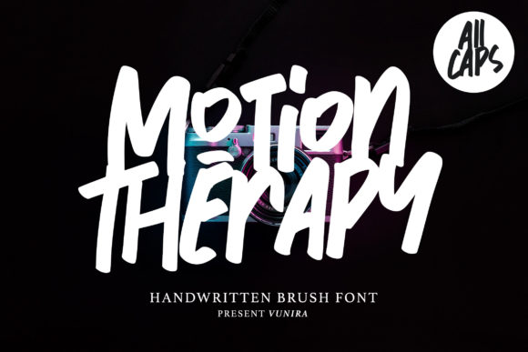Motion Therapy: A Joyful Handwritten Font for Crafters