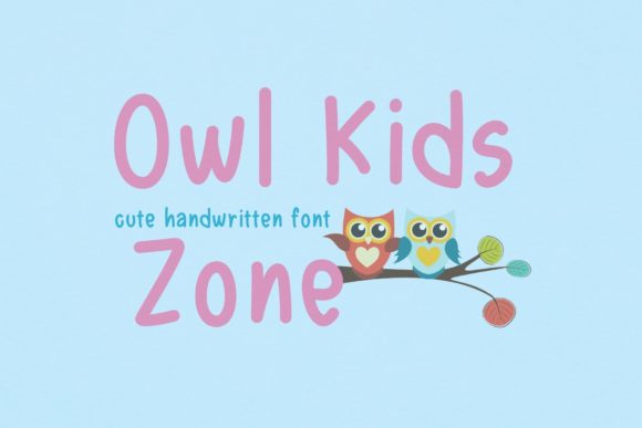 Owl Kids Zone: A Playful Typeface for Modern Branding