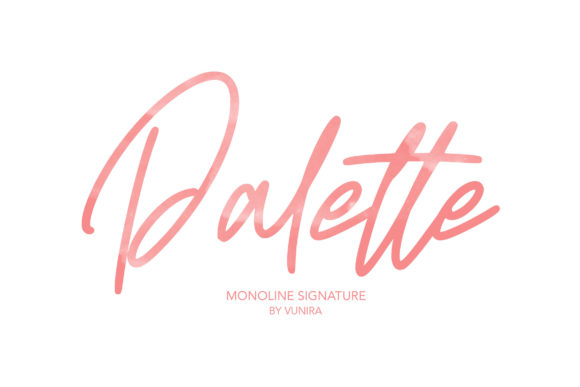 Palette: A Handwritten Font for Modern Editorial Design