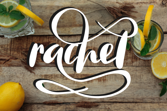 Rachel Font: A Handwritten Typeface for Polished Branding