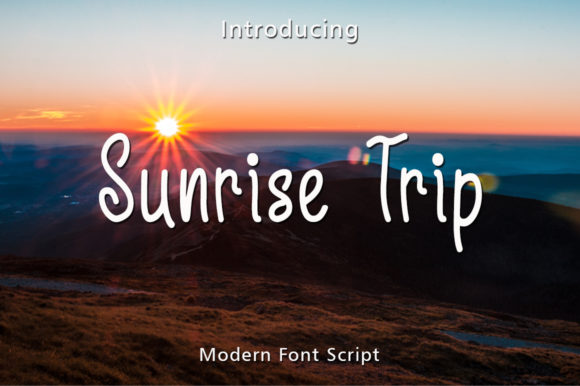 Sunrise Trip Font: Authentic Handwritten Branding